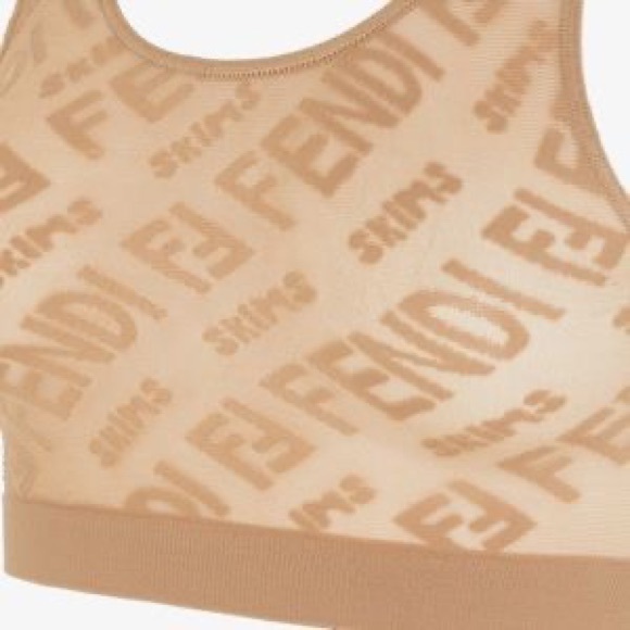 Fendi X Skims Hosiery Bralette size M - Picture 3 of 8